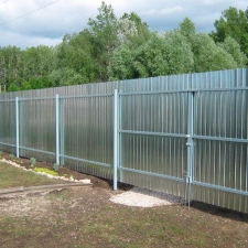 Забор из Оцинкованного Профнастила "Под Ключ" 1.5 м. 